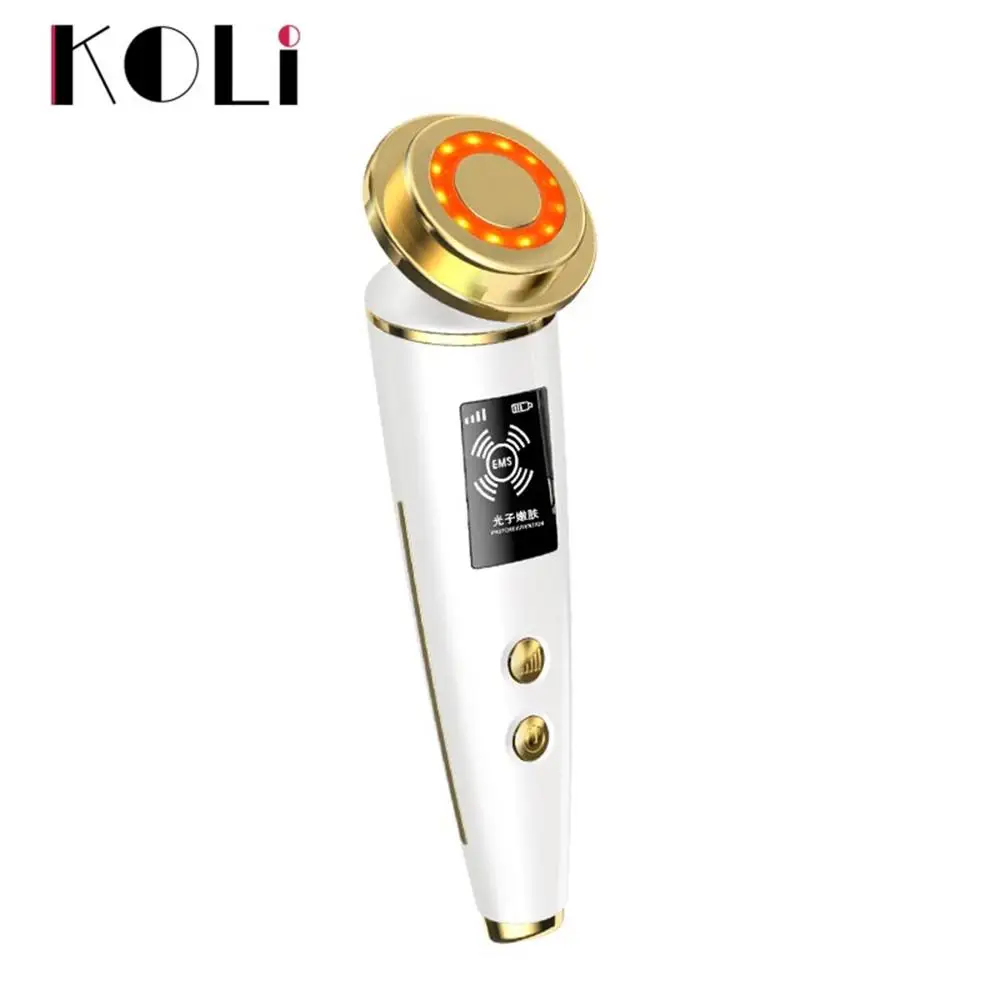  EMS LED Photon Light Therapy Beauty Device Anti Aging Face Lifting Tightening Eye Facial Skin Care 