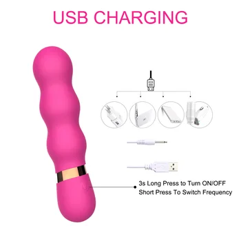 12cm Short Vibrators For Women Clitoris Vaginal Stimulator Nipple Clamps Butt Plug Dildo Female Masturbator Erotic Goods Sex Toy 4