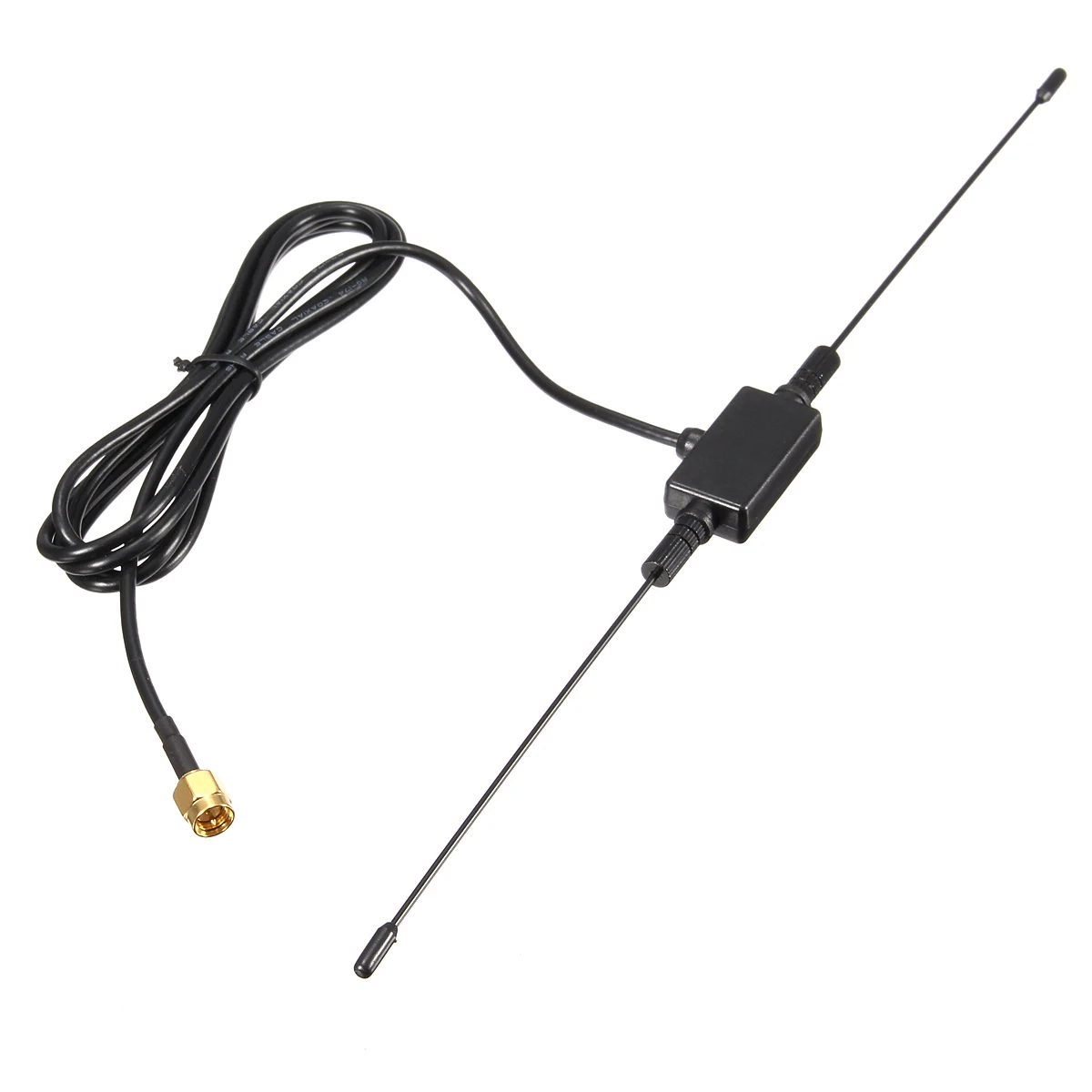Universal Car Digital TV Antenna 5ft In Car Radio Digital DVB-T ISDB-T TV Signal 6dBi Antenna 433 MHZ Amplifier 12 -