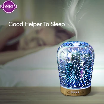 

LED 3D Decorative Art Light AC 100-265V Aromatherapy Air Humidifier Table Lamp Colorful Firework Atmosphere For Bar Restaurant