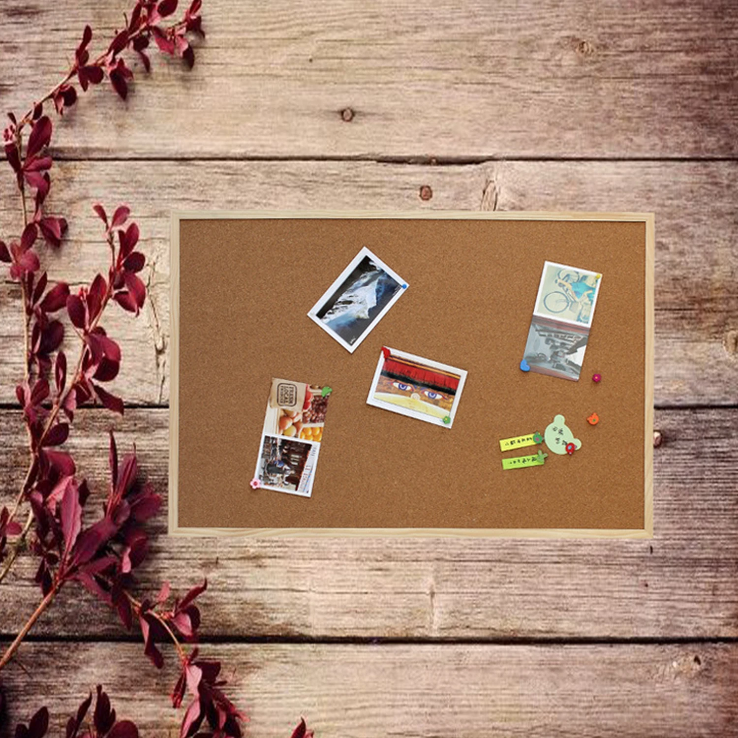 Behogar доска из пробкового дерева для фотографий доски записей настенная домашнего