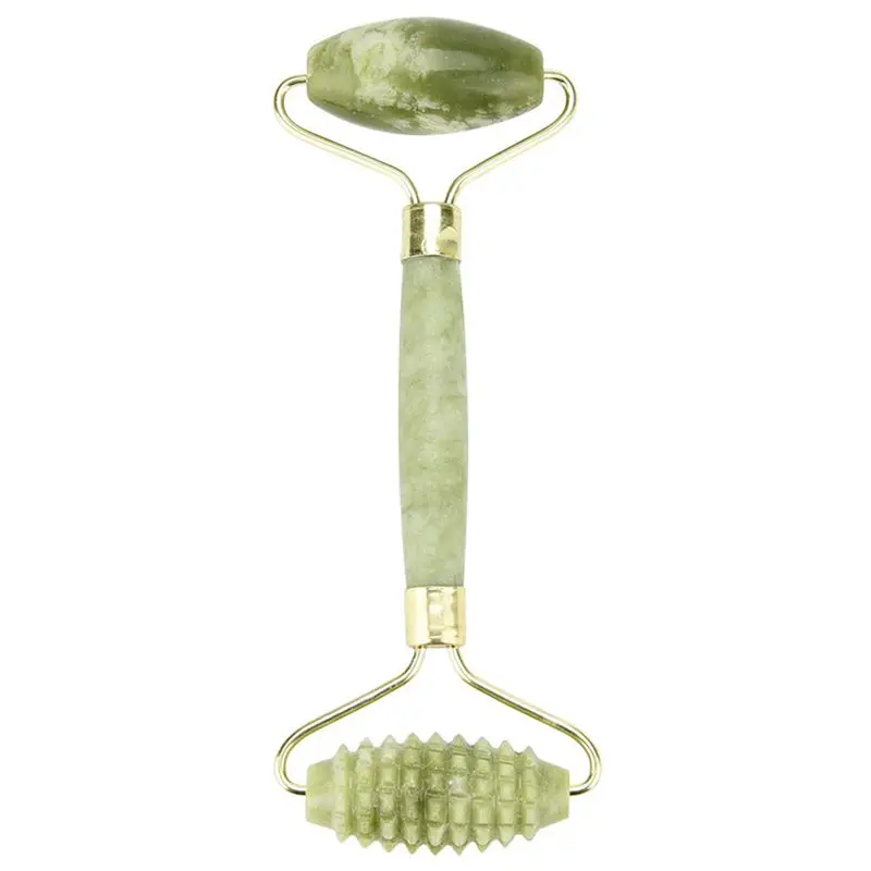 Double Head Facial Massage Roller Jade Face Slimming Body Head Neck Eye Beauty Massage Stone