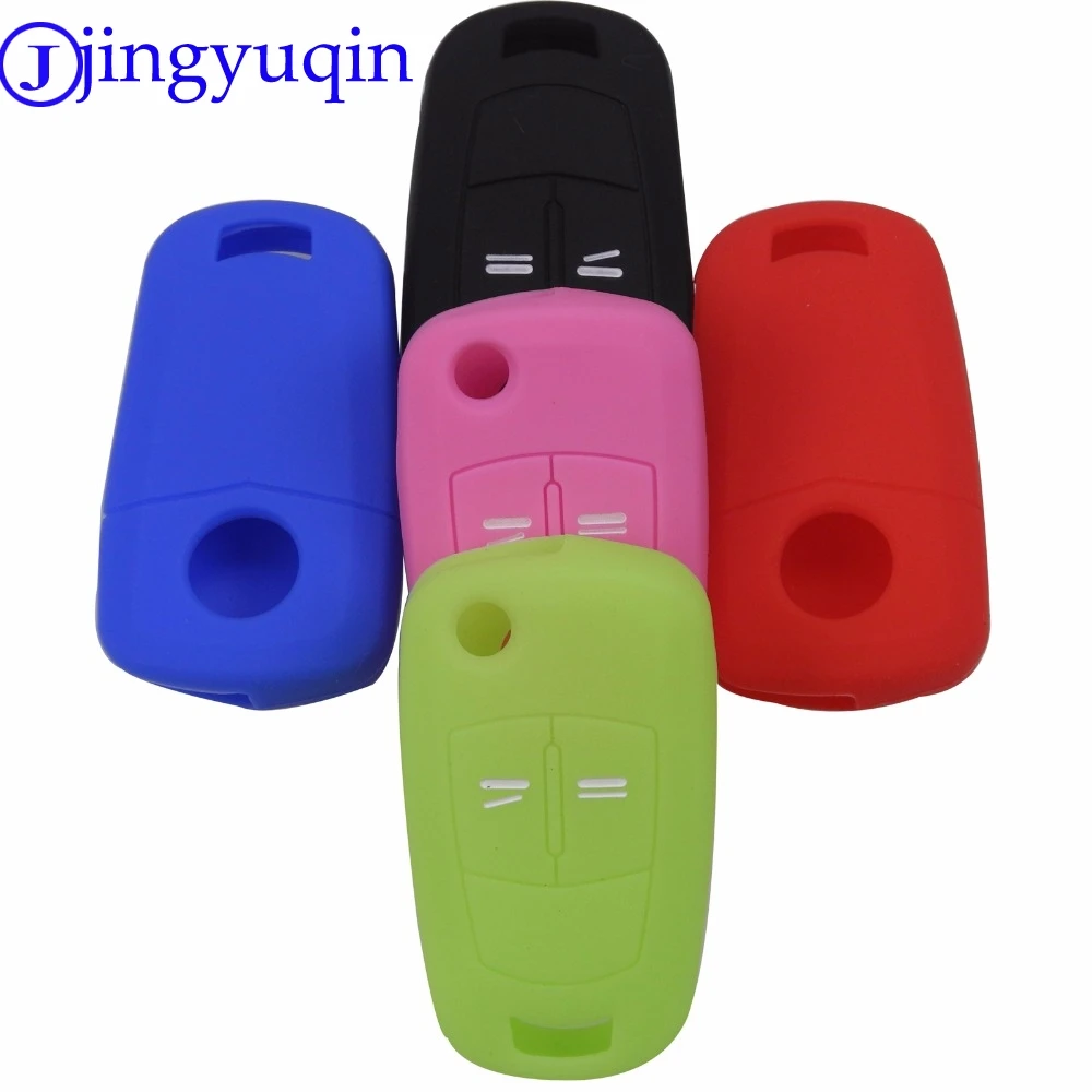jingyuqin 2 Buttons Remote Silicone Car Key Cover Fob Case Shell For
