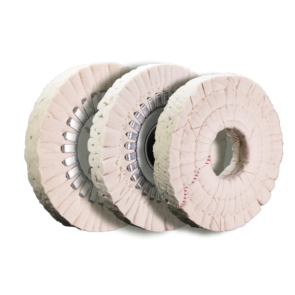 Cotton Airway Buffing Polishing Wheel drill grinder accessories Fabric Core and Iron Wheel For KDT Nanxing Shunde Homag Edge Banding Machine Accessories