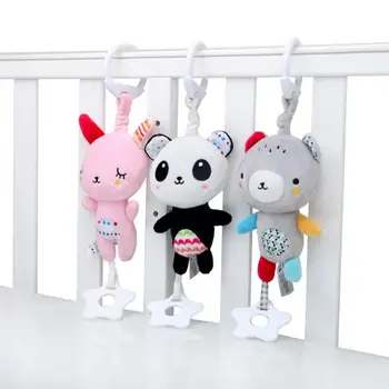 

Baby Rattles Mobiles Toddler Toys Bed hanging Vocal toy Music sounding baby stroller hanging toy puzzle plush Kids toy Xmas Gift