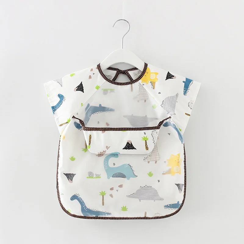 Cute Cartoon Baby Bibs Waterproof Infant Eating Children Drawing Sleeveless Baby Bandana Bibs Soft Baby Bib Meal Burp Eva Cloths 4