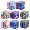 2024 New Fidget Toy Autism Anti Stress Relief Infinity Cube Magic Cube Office Flip Cubic Puzzle Stop Stress Reliever Autism Toy 2