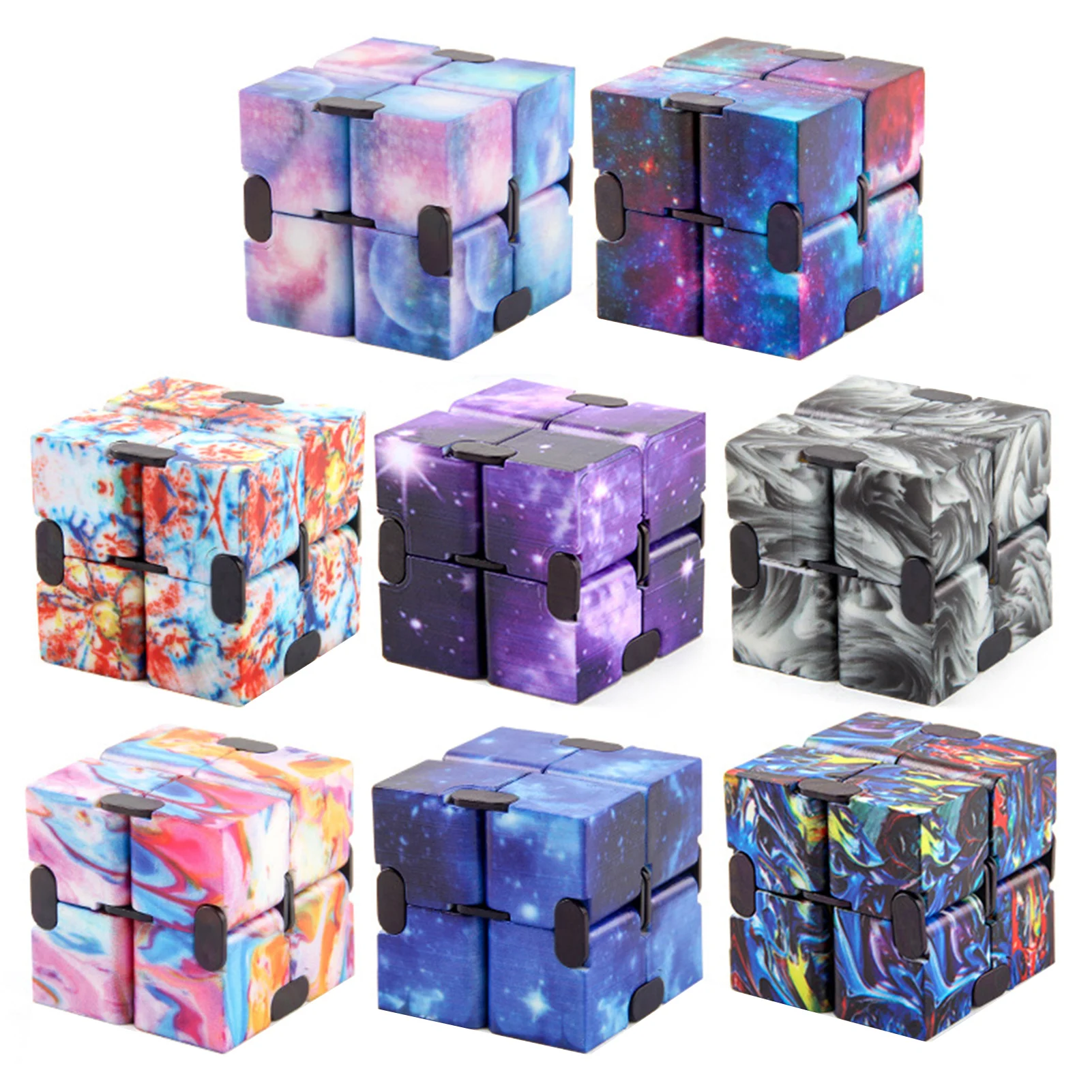 Infinite Magic Cube Anti Stress Fidget Toys for Adults Reli Metal Fidget  Cube For Kid Children Gift