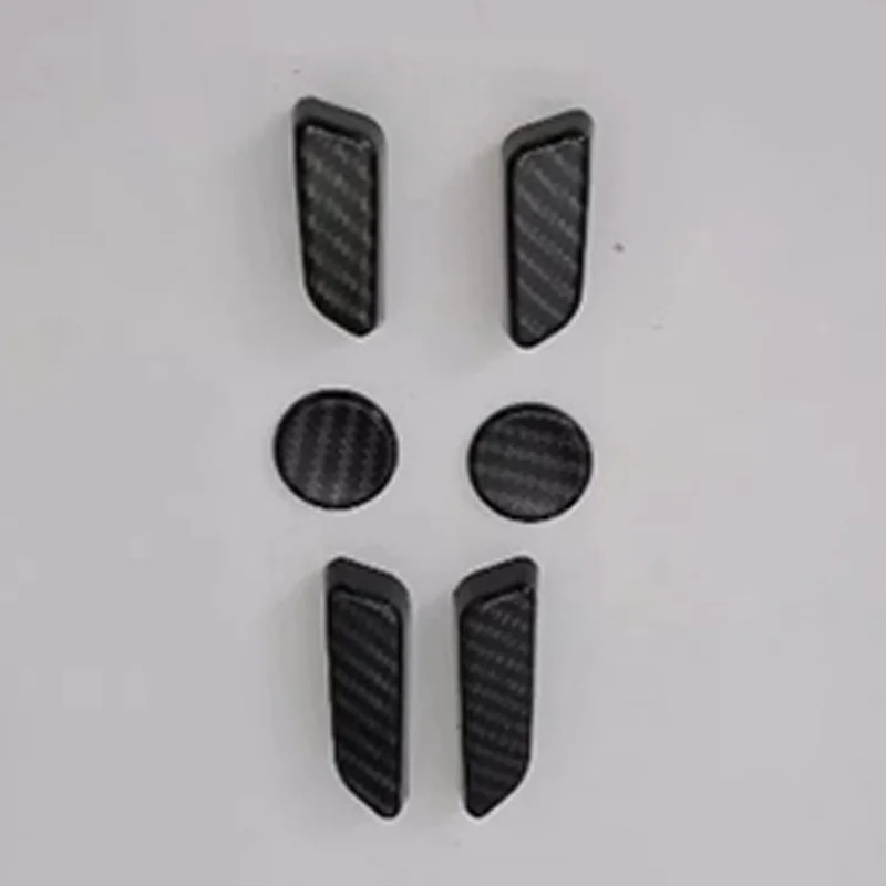 For Tesla Model 3 Carbon Fiber Car Seat Adjustment Button Switch Interior Decoration Trim Accessories Car Sticker