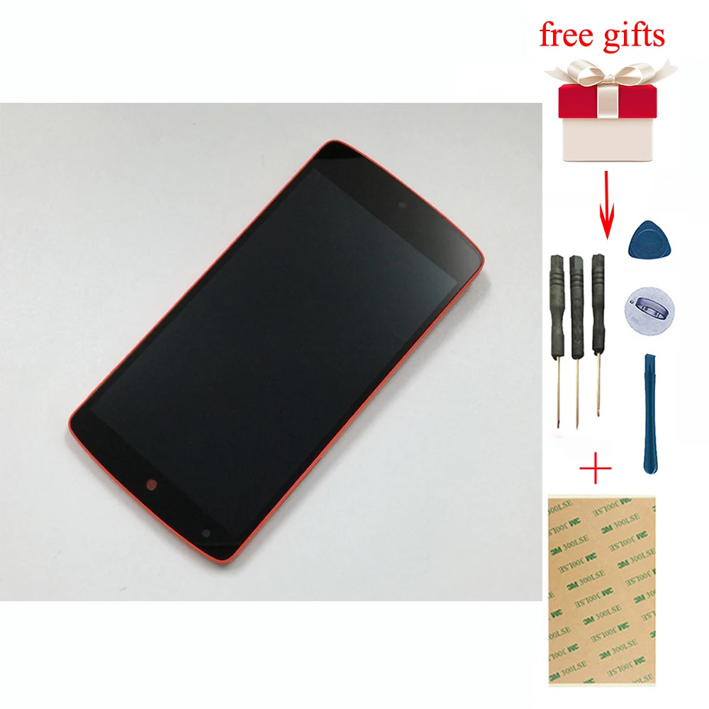 ЖК-дисплей для LG Nexus 5 дигитайзер сенсорного экрана в сборе с заменой рамки Google D820