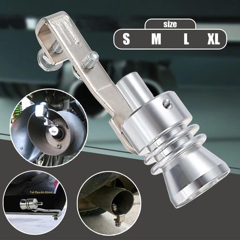 

Universal Car Turbo Sound Whistle Muffler Exhaust Pipe Fake Blow-off Valve BOV Simulator Whistler Auto Accessories S/M/L/XL