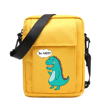 

2019 Cute Little Dinosaur Print Women Men Handbag Messenger Shoulder Bag Fashion Small Crossbody Phone Cards Bags Female Bolsas