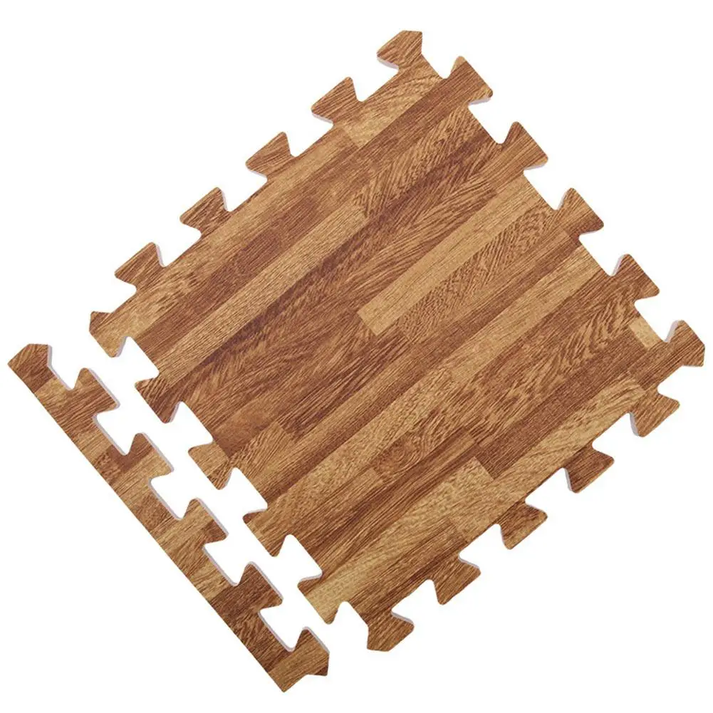 Kuulee 30x30x1 см Детские Разделение совместных Коврик-пазл древесины играть Ползучая восхождение игровой коврик-6 шт./компл - Цвет: Dark