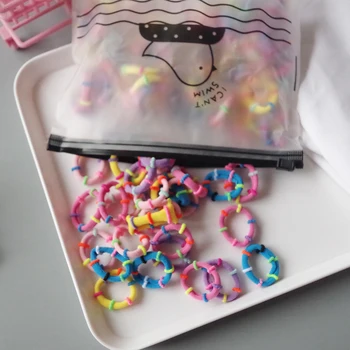 

New Bags High Elastic Small Color Children Hair Twill 8 Stripe Black-100 Roots