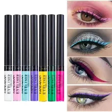 Цветная подводка для глаз, 12 цветов, жидкая водостойкая, простая в использовании, Водостойкая Подводка для глаз