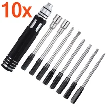 10 комплектов сталь 8 в 1 Набор отверток RC набор инструментов для ремонта для хобби пульт дистанционного управления Дрон Квадрокоптер автомобиль и другие устройства