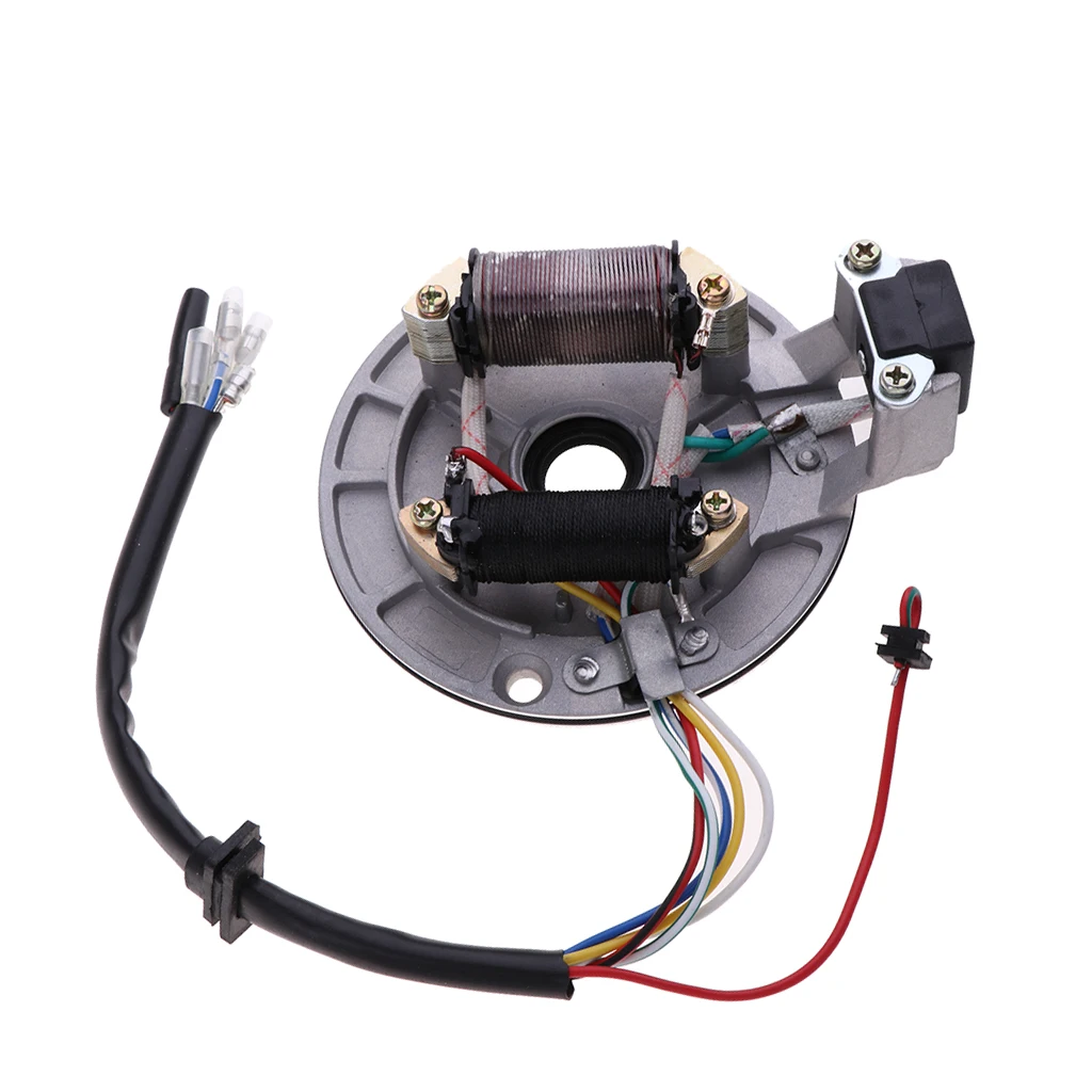 2 Coil Ignition Magneto Stator For Universal 110cc Motorcycle Dirt Bike ATV