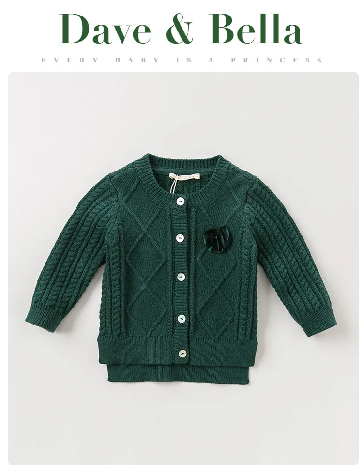 baby girl green cardigan
