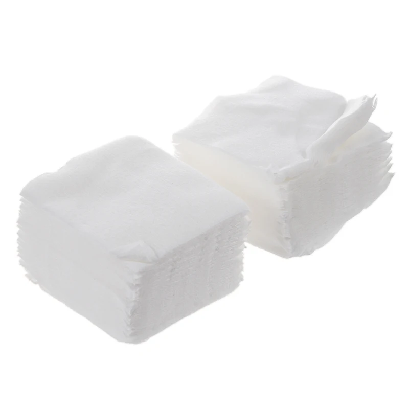 White Rectangle Facial Cotton Pads 200 Pcs for Make Up