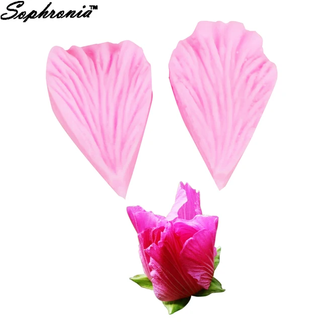 Sophronia Virág Szirom Veiner Szilikon Penész Fondant Sütemény Csokoládé A Konyhai Sütés Dekorációkhoz M205