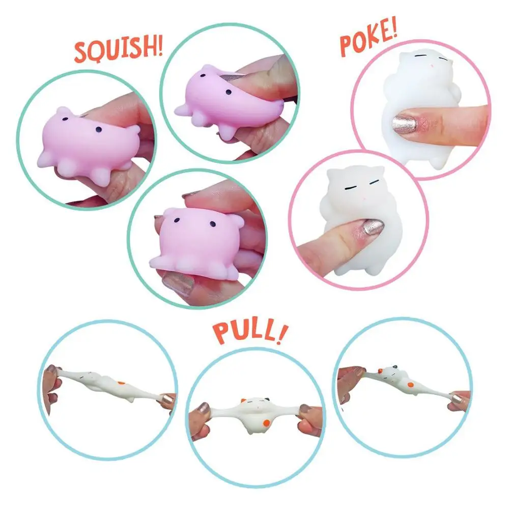 Мини Изменение цвета мягкие милые животные Антистресс мяч Squeeze Mochi Rising Abreact мягкий липкий снятие стресса забавная Подарочная игрушка
