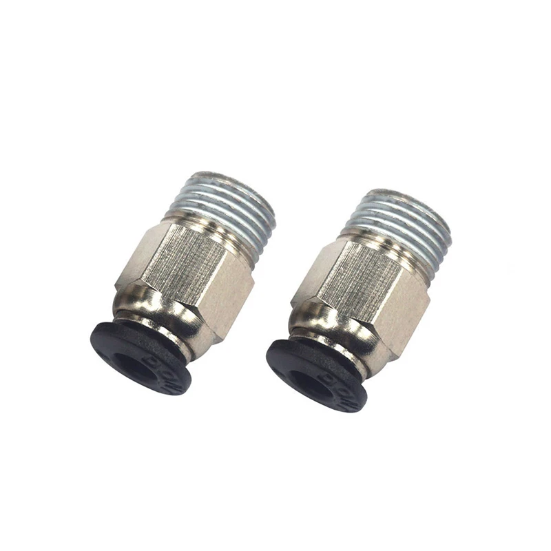 2Pieces Пневматический соединитель PC4-01 1,75 мм PTFE трубка БЫСТРОРАЗЪЕМНАЯ муфта для E3D V6 для j-головных фитингов Reprap Hotend подходит для 3D-принтеров - Цвет: 2Pieces