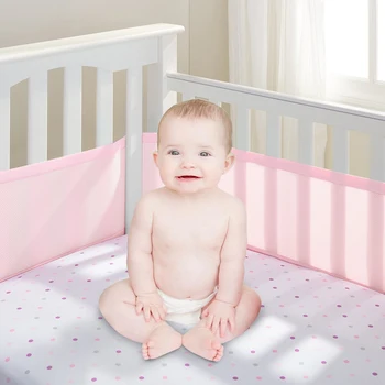 

Bedding set Baby Breathable Mesh Crib Liner Infant Cot Bumper Mesh Children Bumper Crib Liner Baby Cot Sets Bed Around Protector