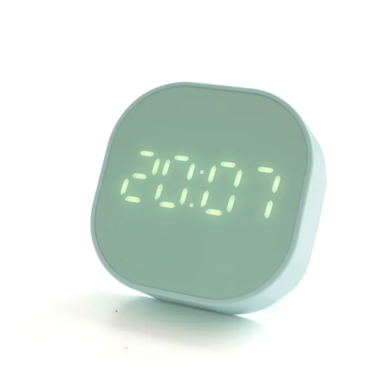 Светодиодный Настольные часы свежие простые настольные часы с функцией повтора сигнала голосового управления цифровые электронные настенные часы с температурным шоу