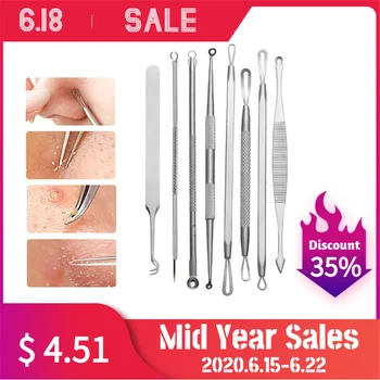 

8Pc Professional Blackhead Remover Tools Set Pimple Blemish Comedone Acne Needle Extractor Remover Tools Set Professional