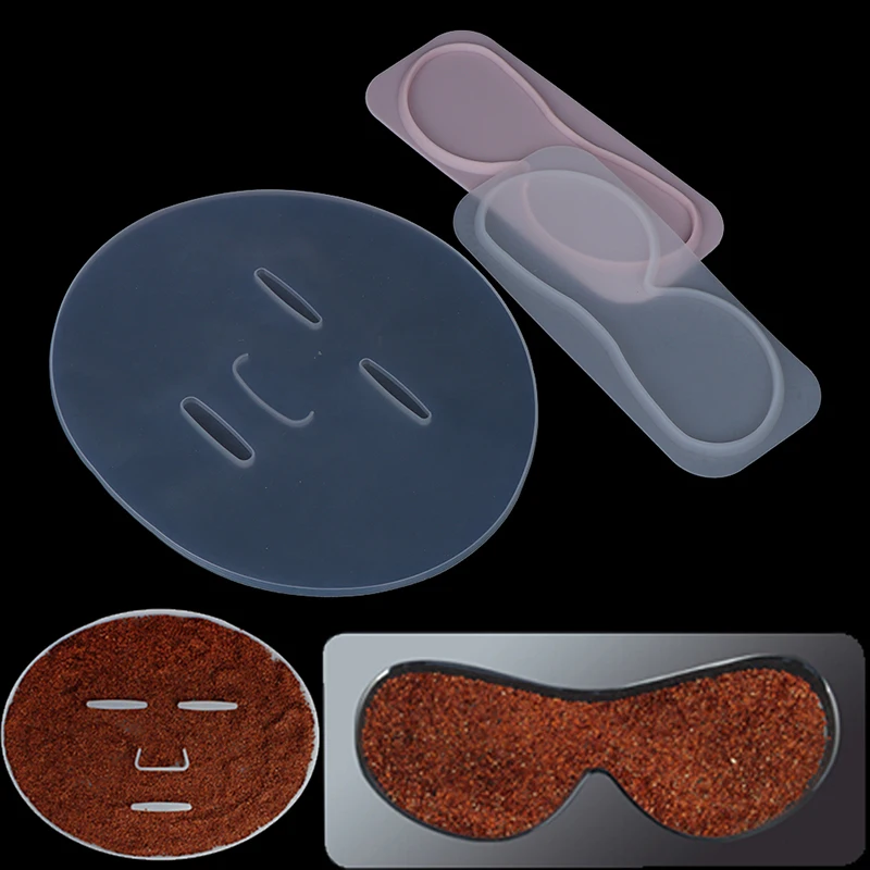 1pcs Silicone Reuseable Facial Mask Mold For Fruit Vegetable Mask Machine Maker Clear Mask Mold Tray Mask  DIY Making Tool