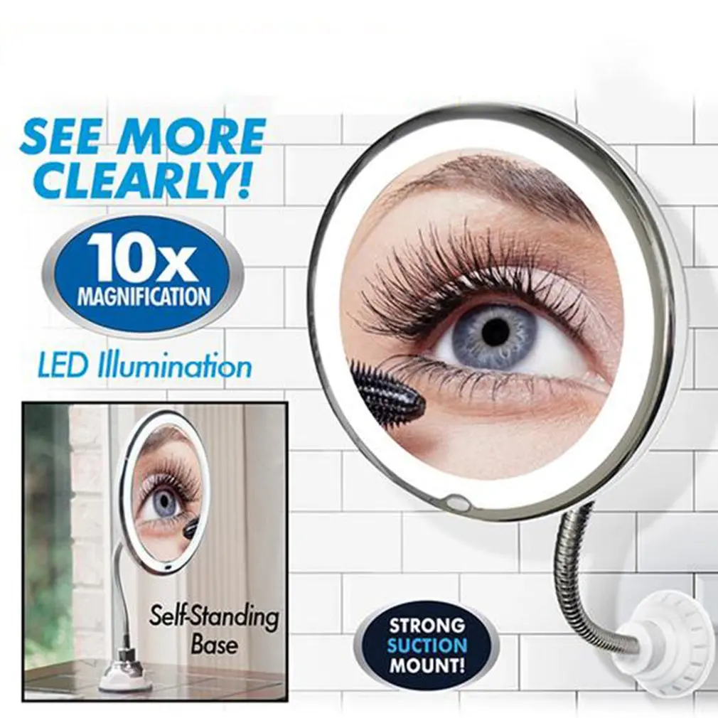 Led Makeup Bathroom Mirror Stereo Makeup Mirror Bathroom Mirror Led10 Times Magnification Makeup Mirror