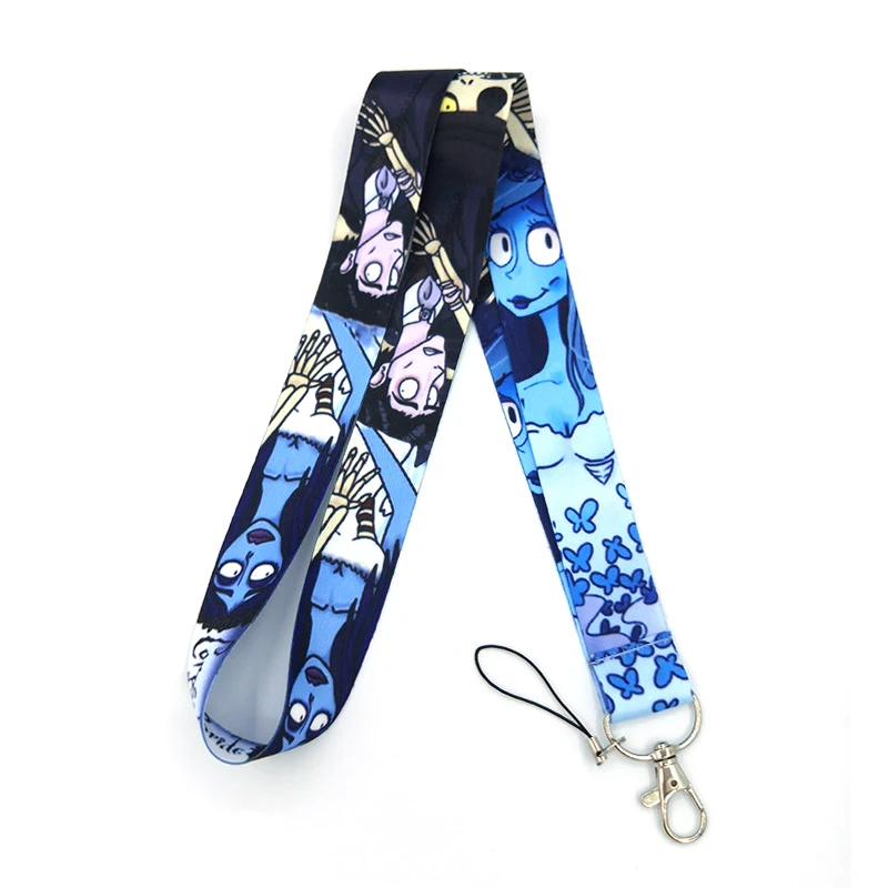 

Halloween Corpse Bride Hanging Neck Rope Lanyard Mobile Phone Straps Camera USB Holder ID Pass Card Name Badge Holder Keys