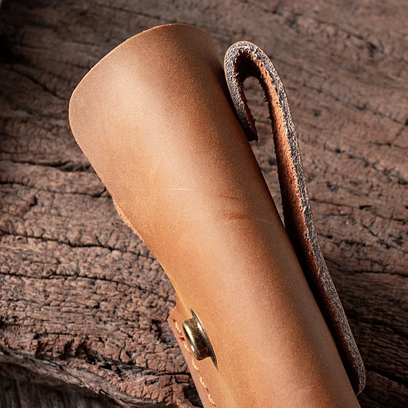 Chef's  Cowhide Cover Sheath Leather Knife Cover Boning Fruit Outdoor Knife Sheath knife block for drawer