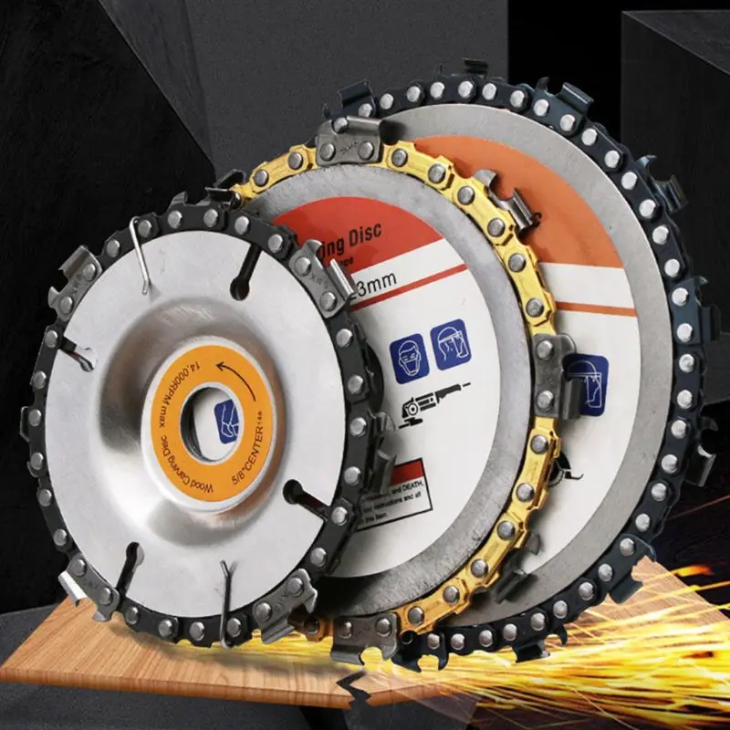 

Wood Carving Disc Woodworking Chain Grinder Saws Plate Tool for Angle Grinding