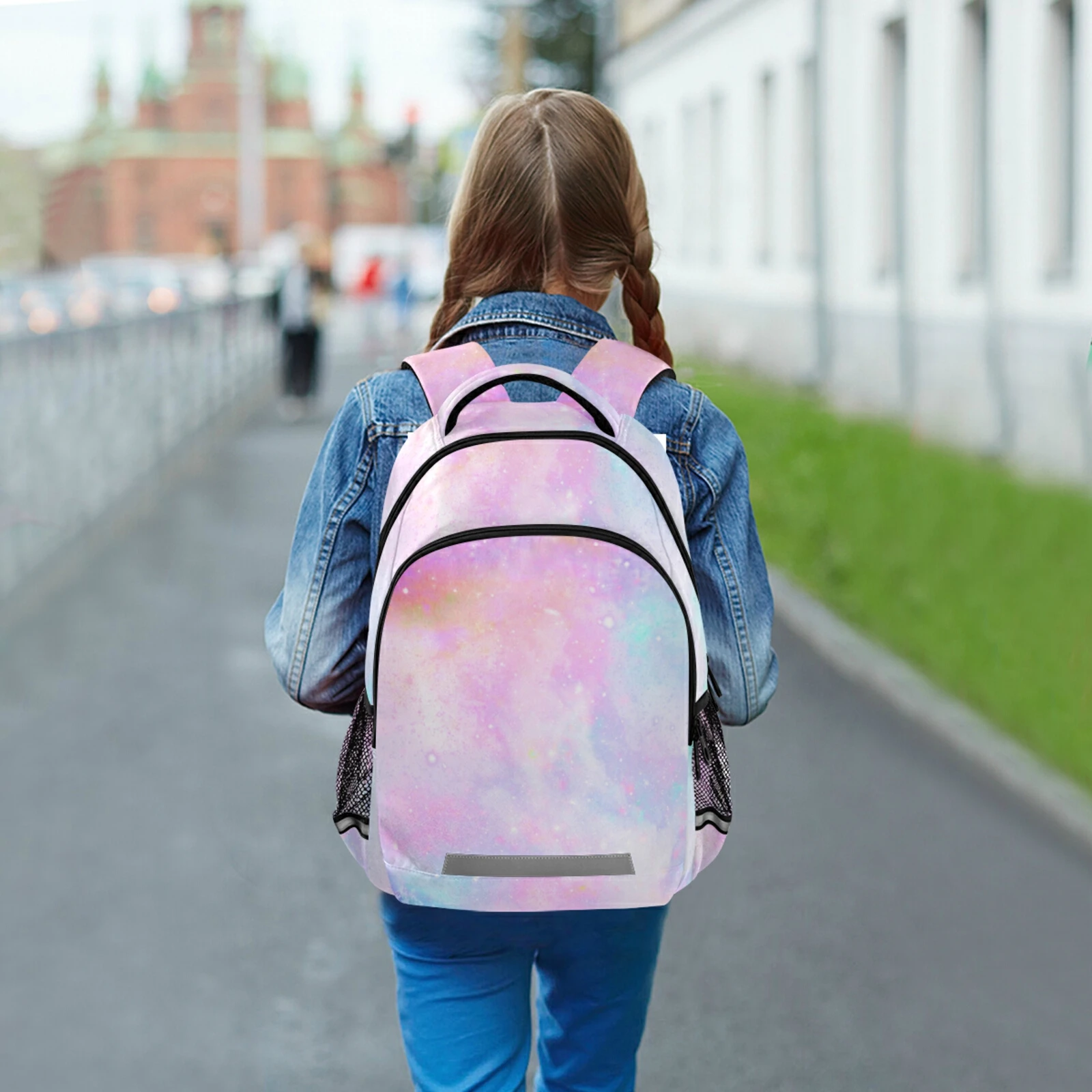 Large Luminous School Bag For College School Backpack Custom Pattern Waterproof Bagpack Primary School Book Bag For Teenage Girl