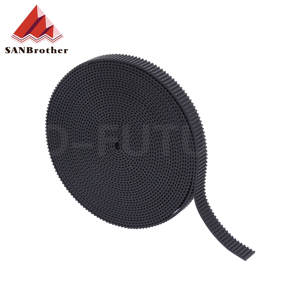 Rubber Kevlar Timing Belt GT2 Belt Black Color 2GT Open Timing Belt 10mm Width 5M for 3D Printer Rubber Kevlar Timing Belt GT2 Belt Black Color 2GT Open Timing Belt 10mm Width 5M for 3D Printer