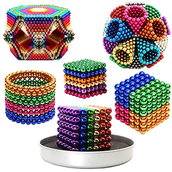 

216Pcs/set 5mm Neodymium Magnets magneticas Cube Puzzle Funny ToysMagnetic balls Super DIY Assemble Magnet Blocks toys Creative