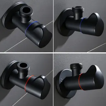 

Bathroom Angle Filling Valve Faucet Kitchen Cold Hot Mixer Water Tap G1/2 Thread