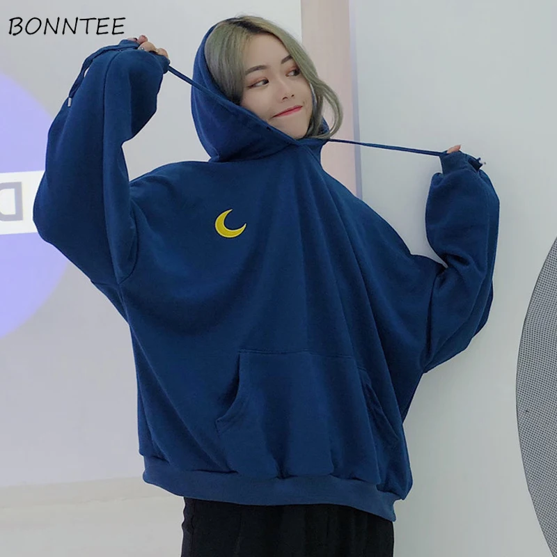 

Hoodies Women Printed Korean Style Ulzzang Soft Loose High Quality Plus Velvet Large Size Womens Sweatshirts Chic Streetwear New