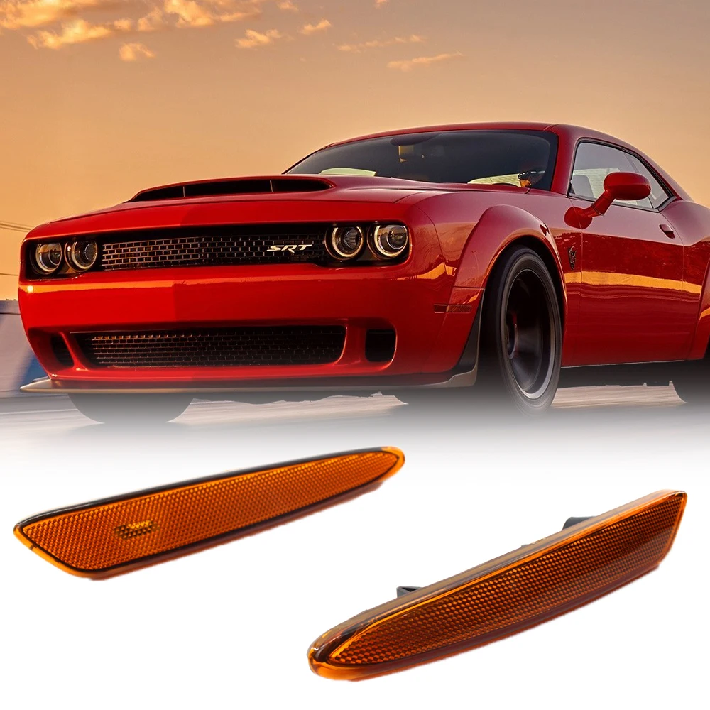 

Car Front Bumper Side Marker Light Reflector Side Lamp Indicator Cover For Chevrolet For Corvette Z06 2005-2013 AM-36451125