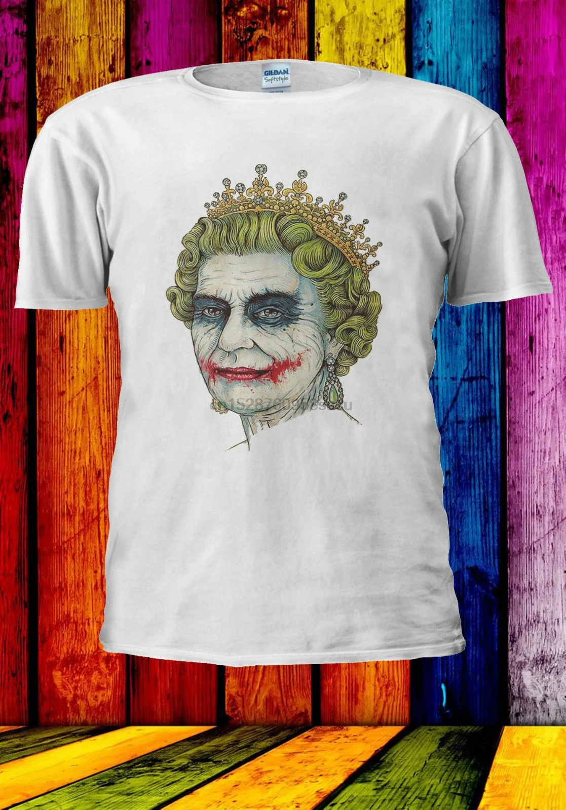 Elizabeth The queen Joker Smile футболка жилет для мужчин и женщин унисекс 552 летняя с круглым