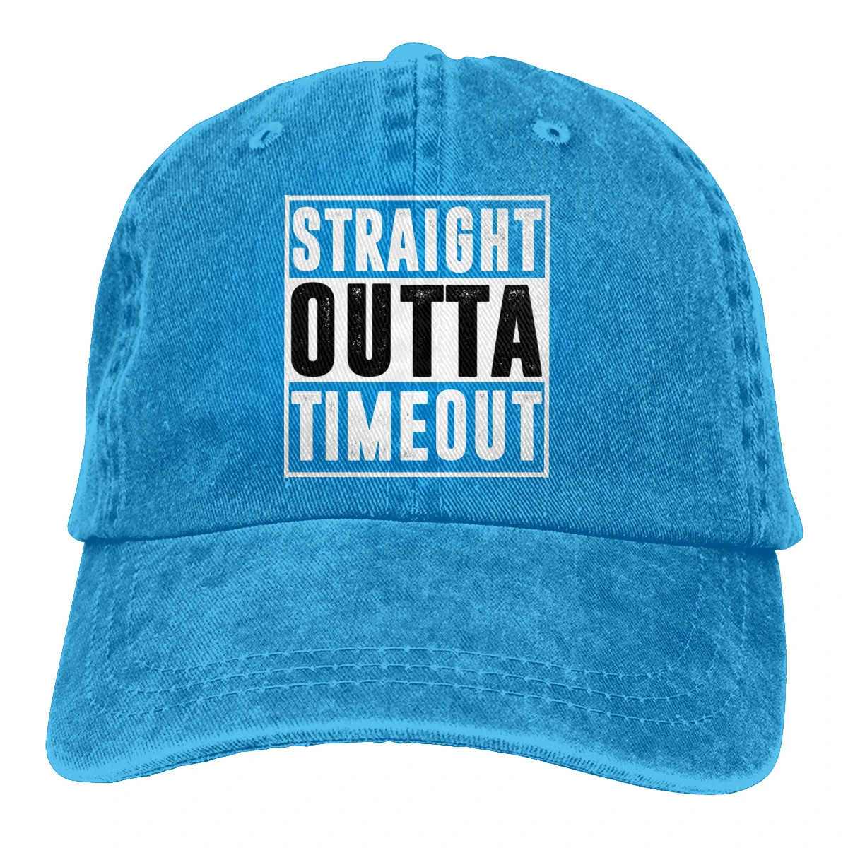 Прямая Из Timeout Casquette Черная мужская и женская джинсовая бейсболка с ремешком Регулируемая Кепка для гольфа