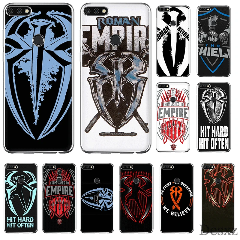 Mobile Phone Case For Huawei Y6 Y7 Y9 Mate 10 20 Pro Lite Nova 2i 3i 5i 2 3 4 Cover Roman Reigns Logo Spider Wrestling Shell TPU | Мобильные