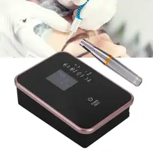 Полу-набор инструментов для перманентного макияжа бровей подводка для глаз ручка для тату Перезаряжаемые микроблейдинг тату машина устройство штепсельная вилка стандарта США