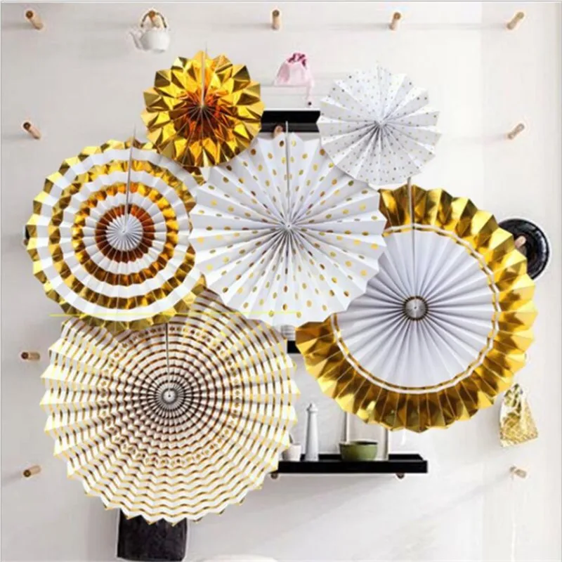 Paper Party Holiday Diy Decorations  Hanging Paper Fans Decorations - Diy  Paper - Aliexpress