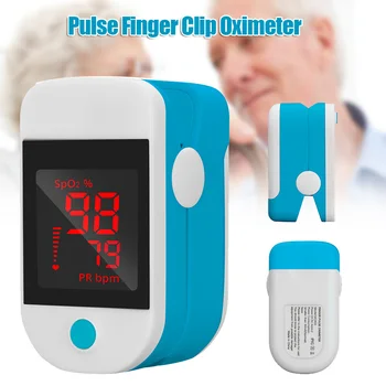 

Fingertip Pulse Oximeter Saturation Meter Measuring Portable for SpO2 PR BPM Home J2Y