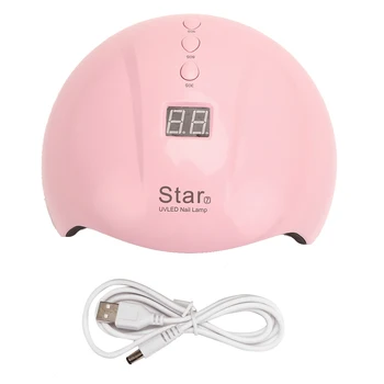 

36W Pink UV LED Lamp Nail Dryer with LCD Display Nail Art Gels Polish Lamps for Manicure All Art Gel Polish Lamp