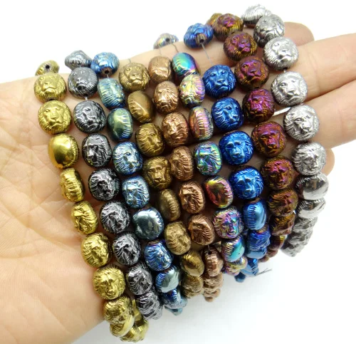 Natural Quartz crystal Electroplate Non-Magnetic Hematite Craft Loose beads pendant Jewelry making Necklace Accessories 15'' A2 |