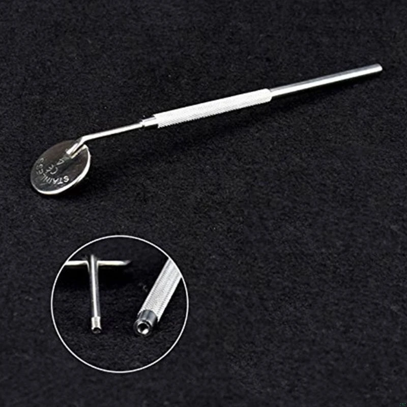 Съемные Инструменты для чистки зубов из нержавеющей стали с мини-зеркалом для рта, противоскользящие наборы для ухода за детьми