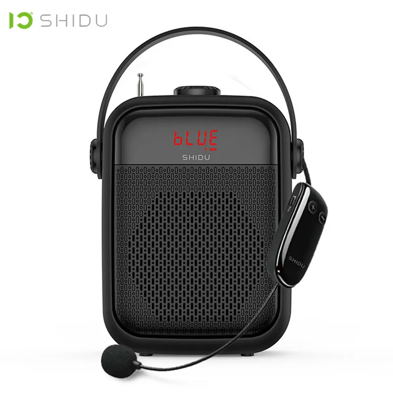 

SHIDU 25W Portable Bluetooth 5.0 Audio Speaker Voice Amplifier With TWS FM TF Card USB Flash Recording UHF Wireless Microphone